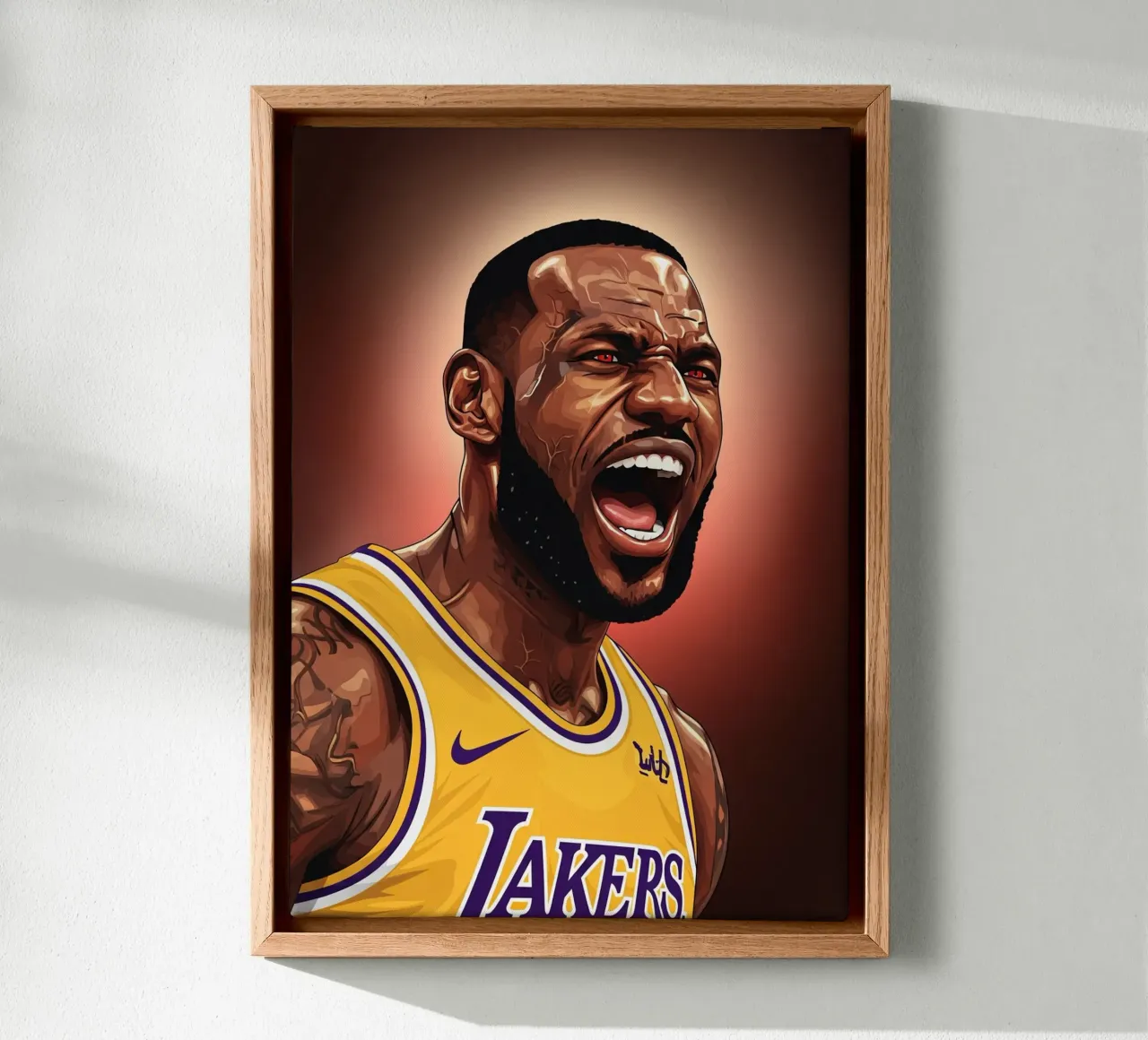 Lebron James portrait (2) canvas by Lembayung art