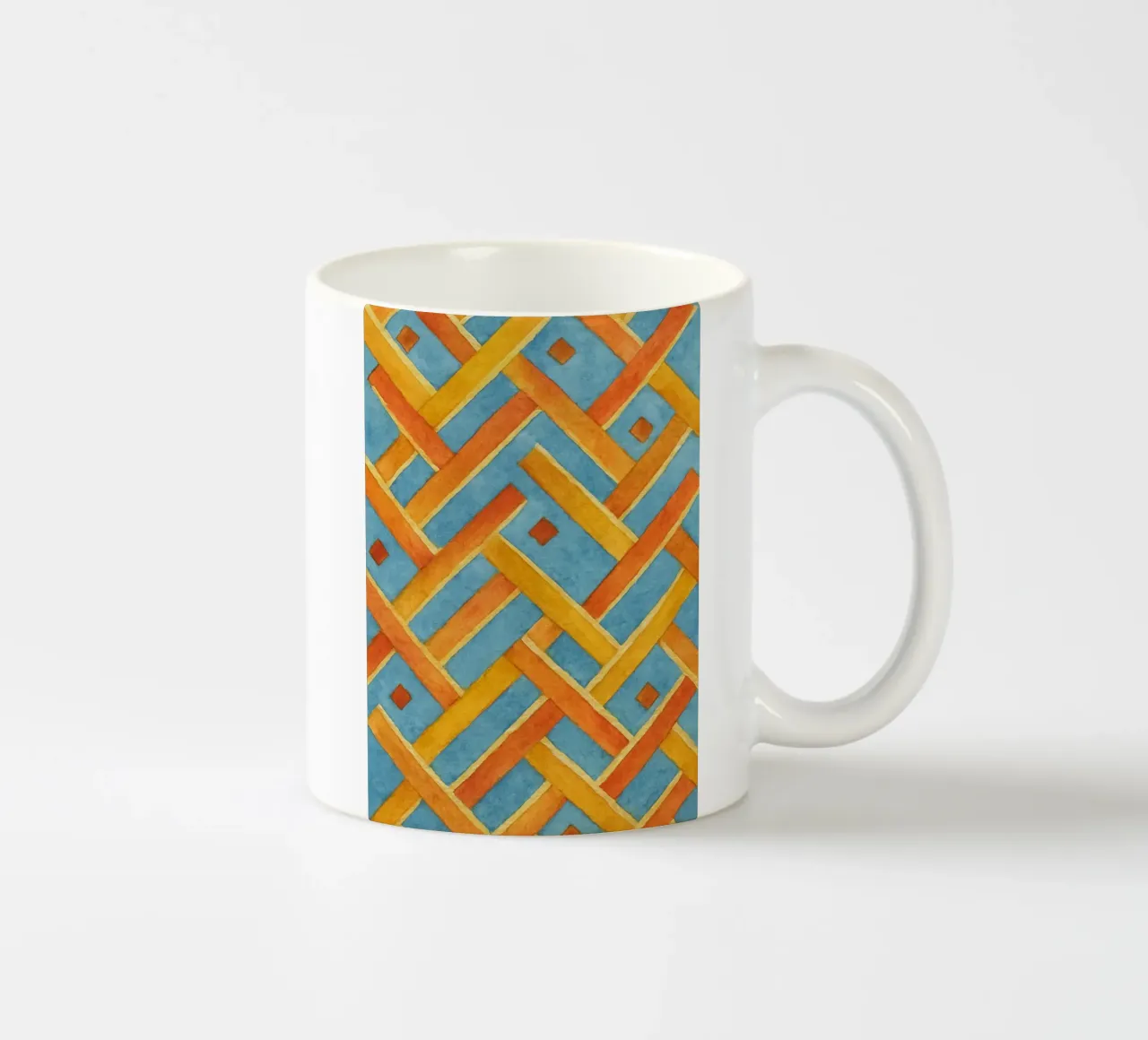 linea di illustrazione astratta tazza in ceramica da Permatax
