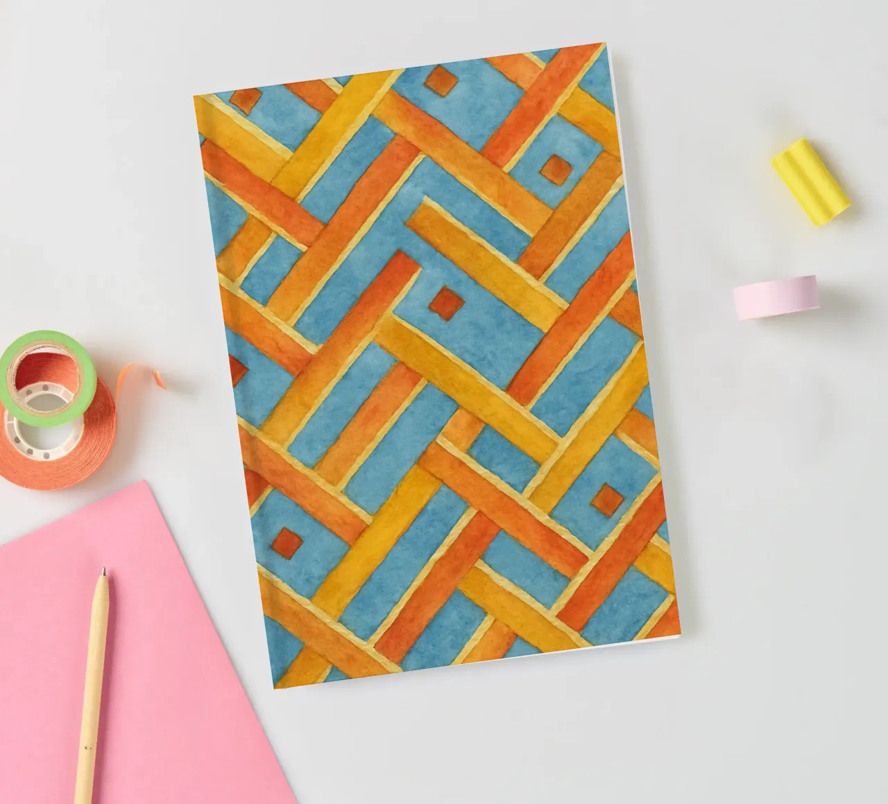 line abstract ilustration notebook by Permatax