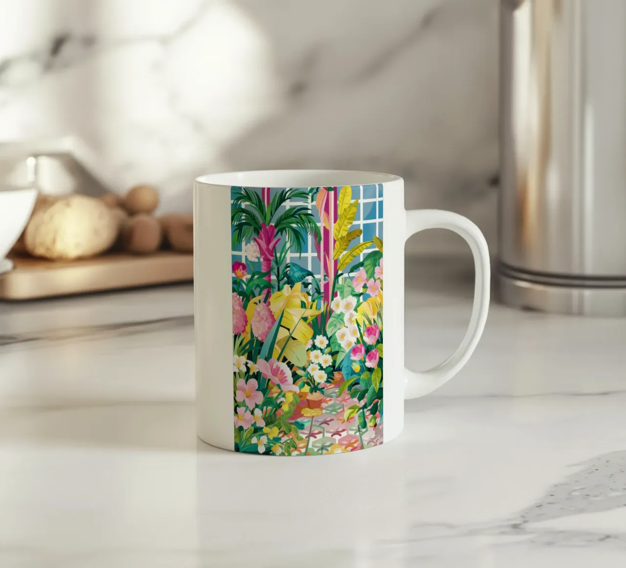 Paradiso impressionistico della giungla tazza in ceramica da Prism Ritual
