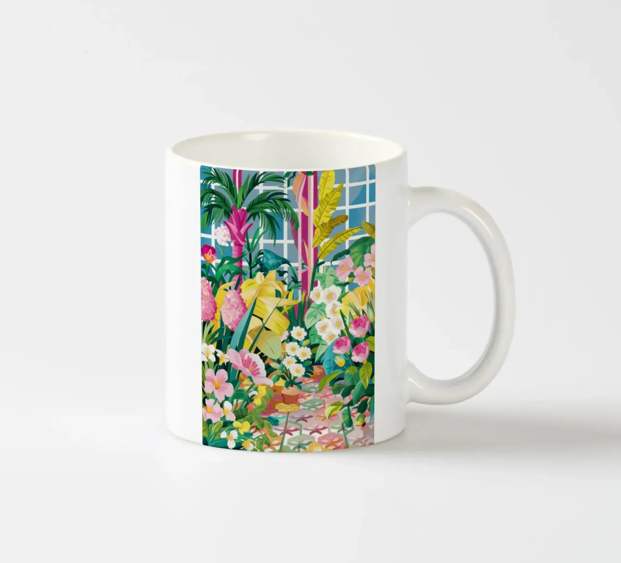 Paradiso impressionistico della giungla tazza in ceramica da Prism Ritual