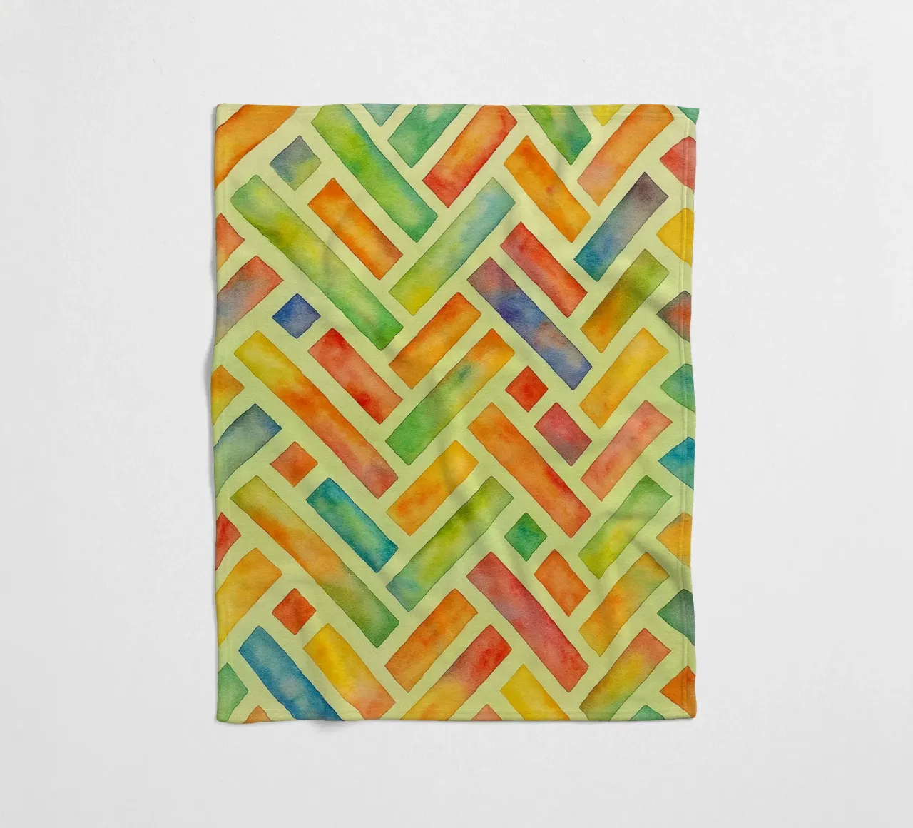 line box drawing ilustration fleece blanket by Permatax