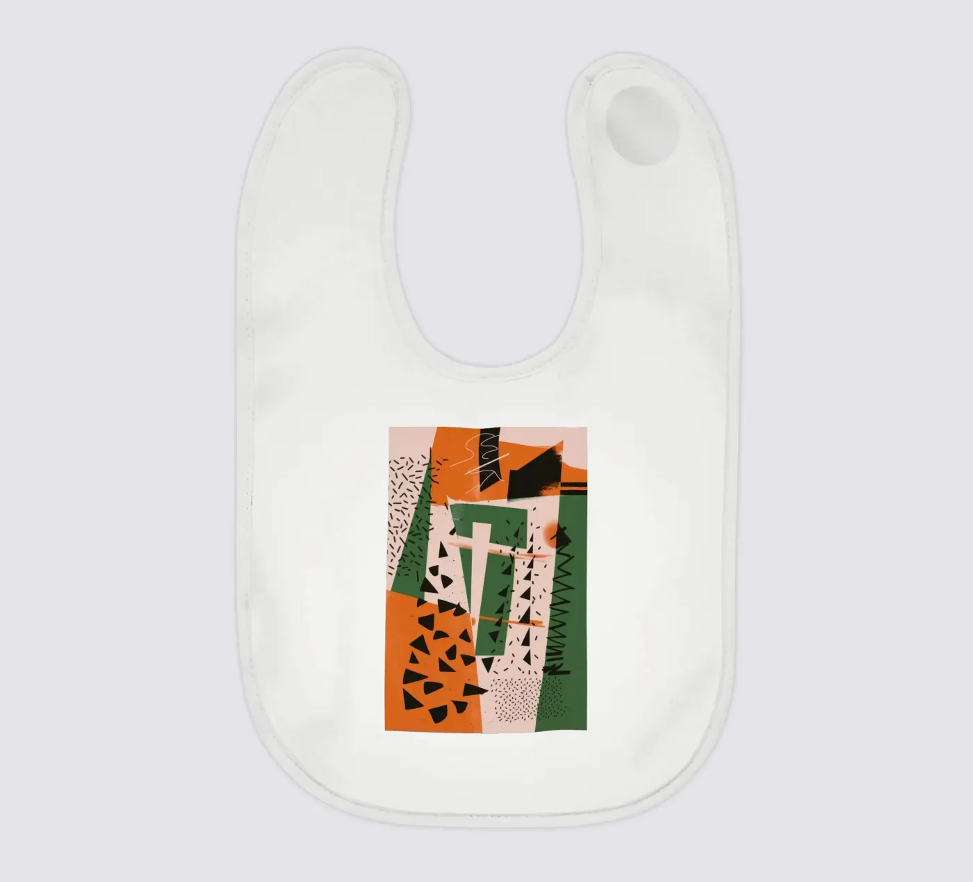 Eclectic Pattern Clash baby bib by Bring Haven