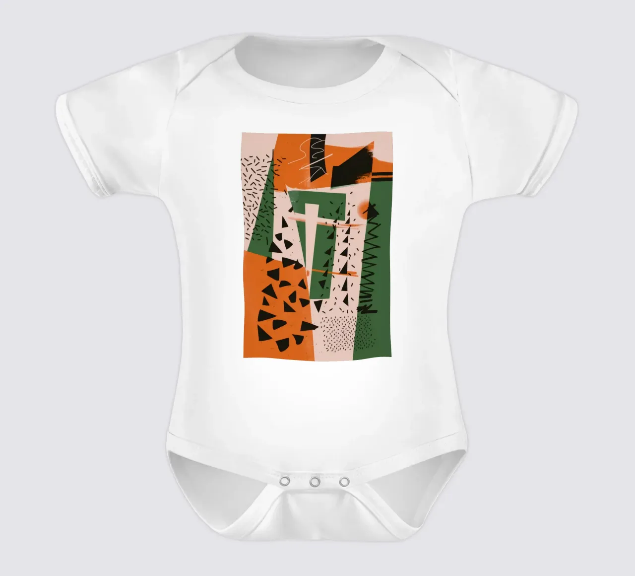 Scontro tra modelli eclettici body neonato maniche corte da Bring Haven