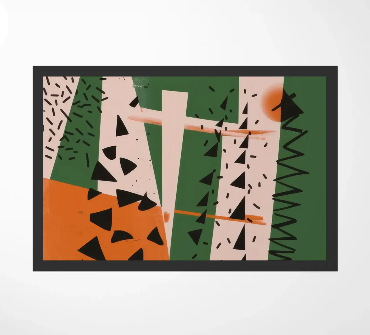 Eclectic Pattern Clash doormat by Bring Haven