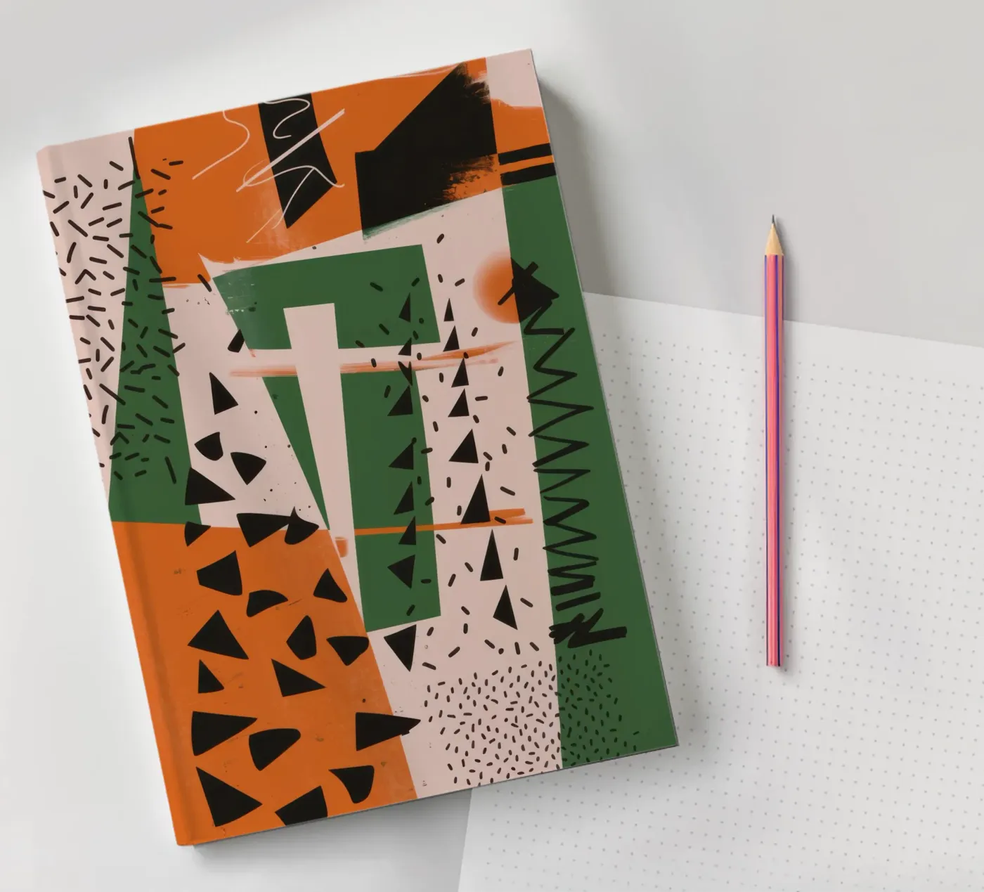 Eclectic Pattern Clash notebook by Bring Haven