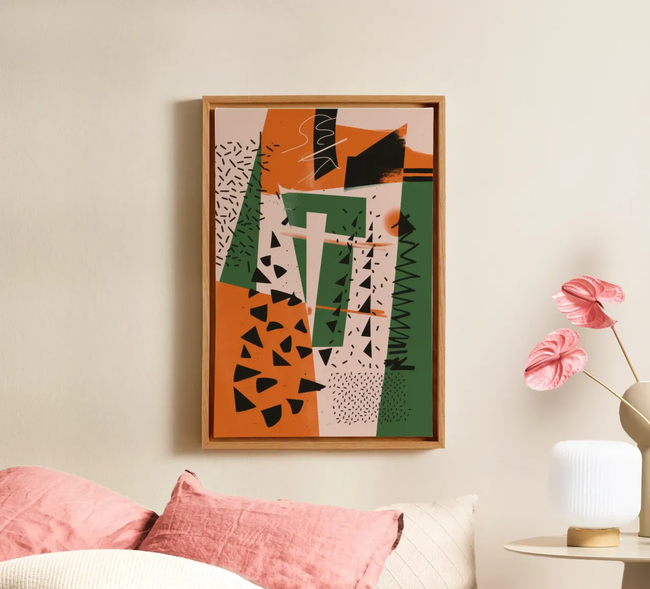 Eclectic Pattern Clash canvas by Bring Haven