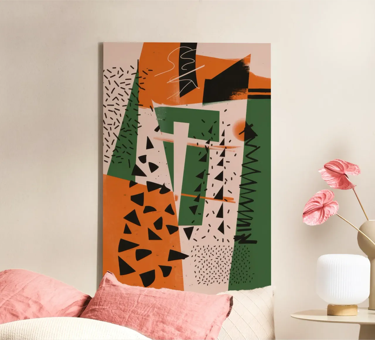 Eclectic Pattern Clash canvas by Bring Haven
