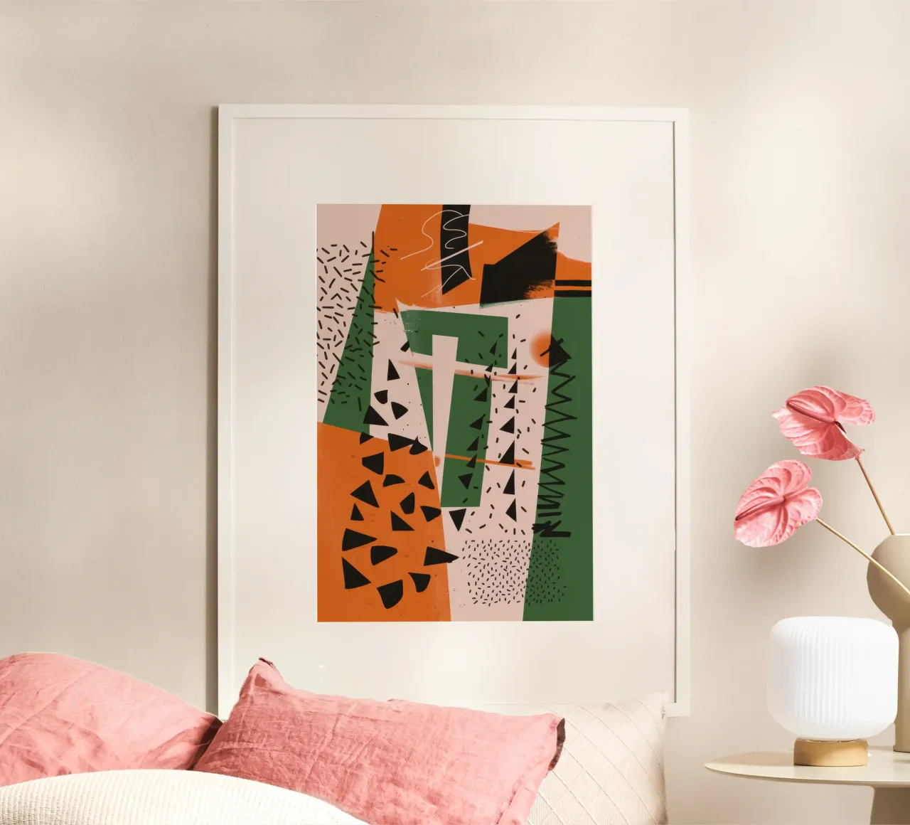 Eclectic Pattern Clash poster by Bring Haven