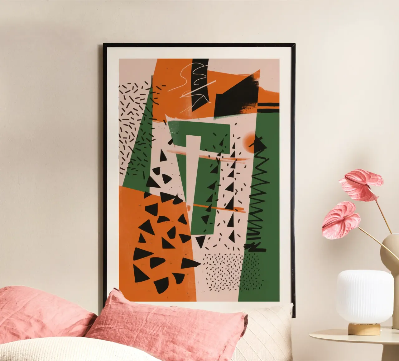 Eclectic Pattern Clash poster by Bring Haven