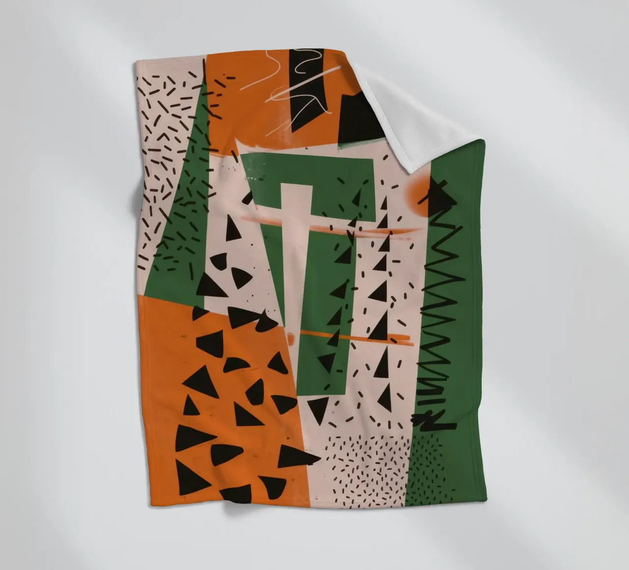 Eclectic Pattern Clash Fleecedecke von Bring Haven