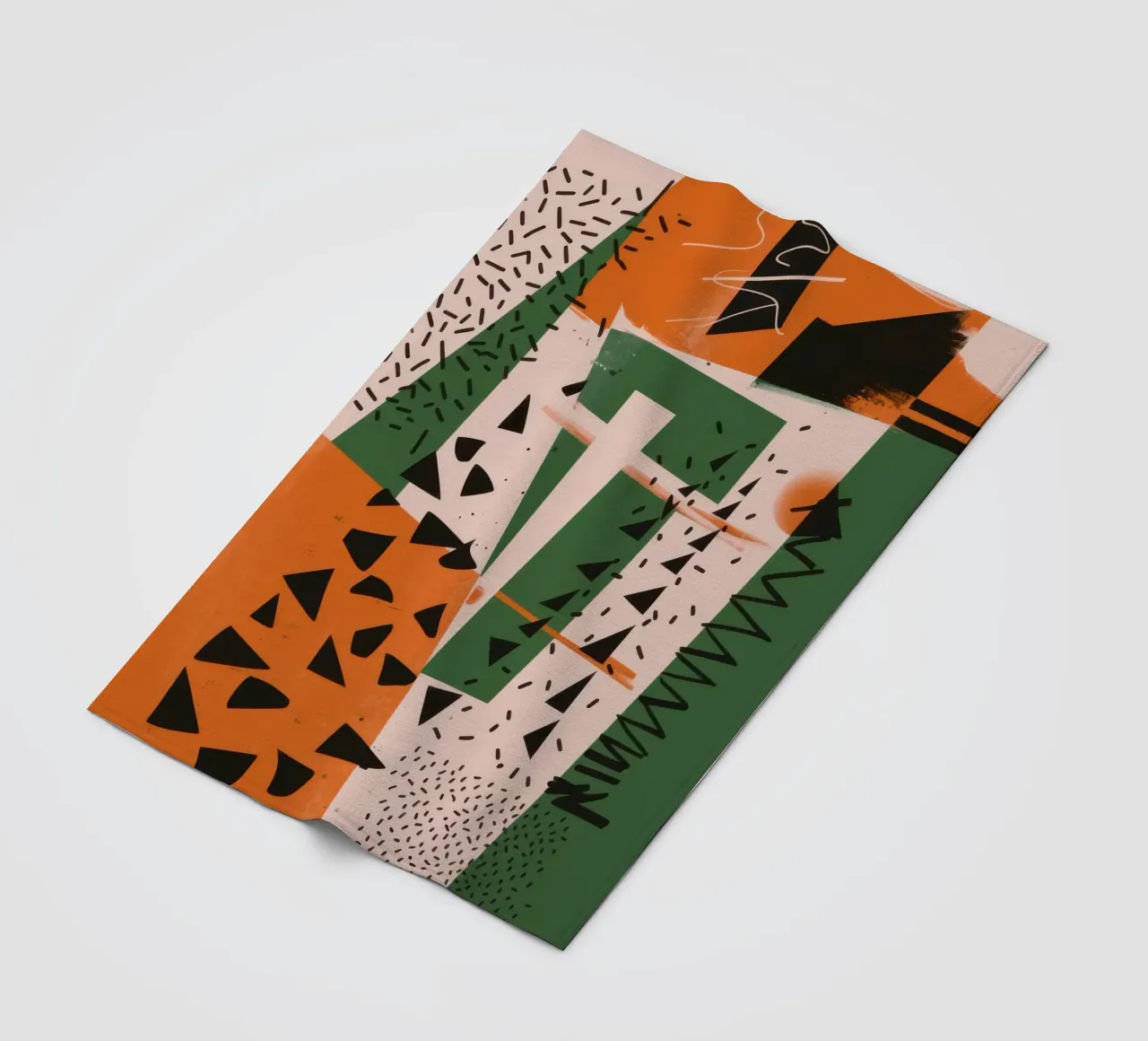 Eclectic Pattern Clash Fleecedecke von Bring Haven