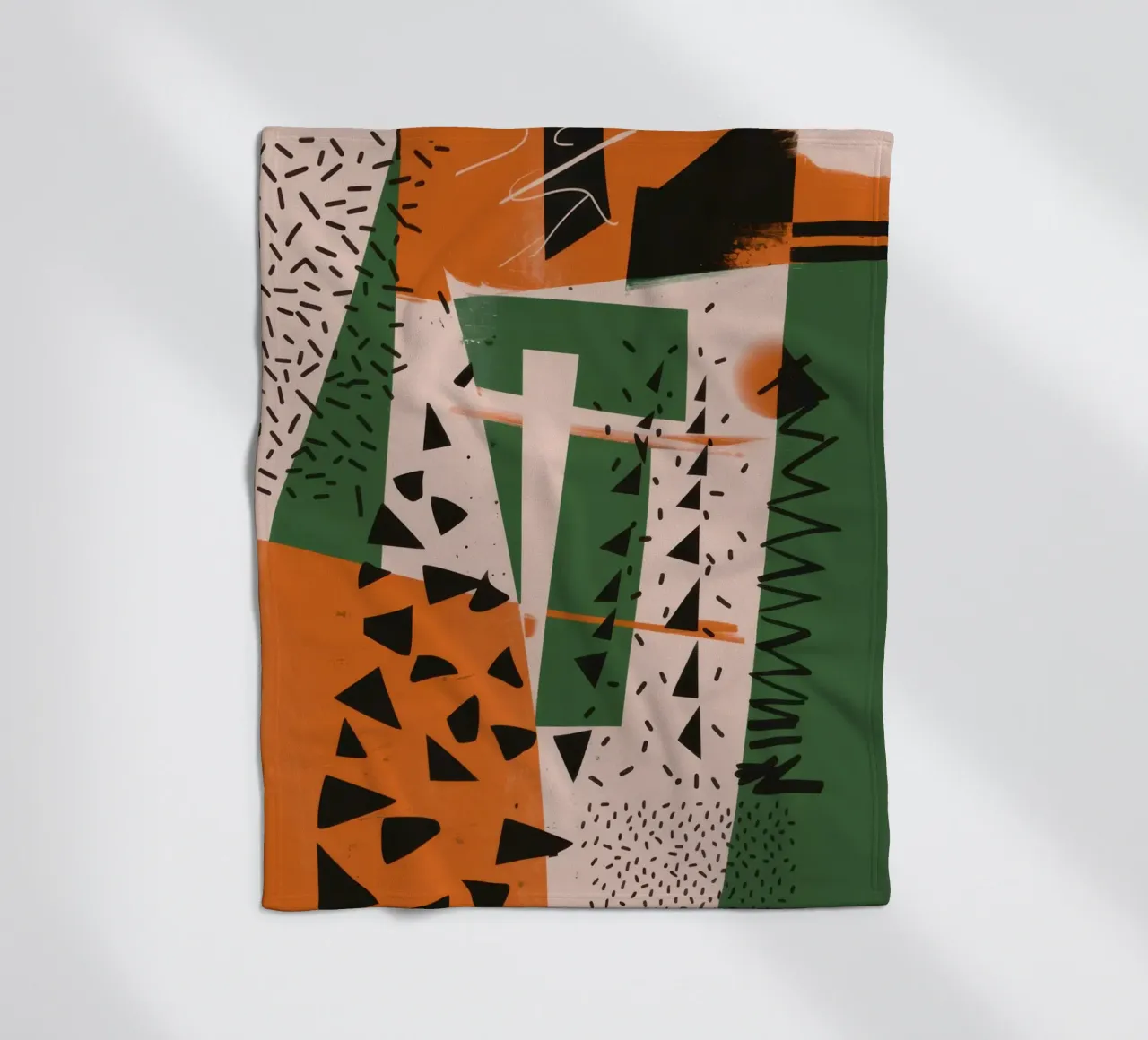 Eclectic Pattern Clash Fleecedecke von Bring Haven