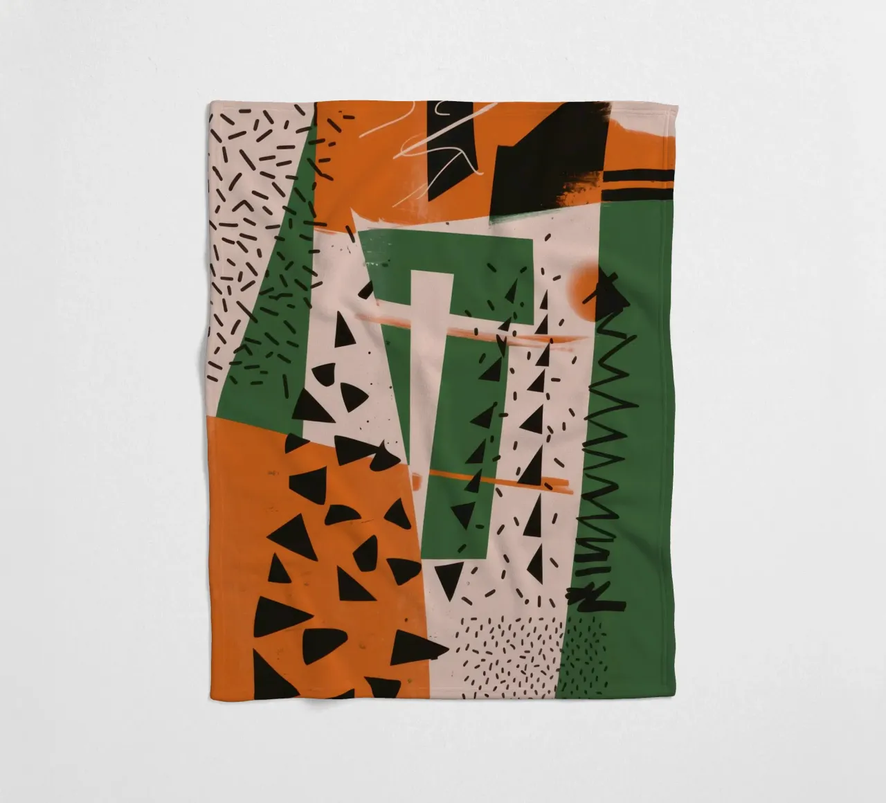 Eclectic Pattern Clash Fleecedecke von Bring Haven