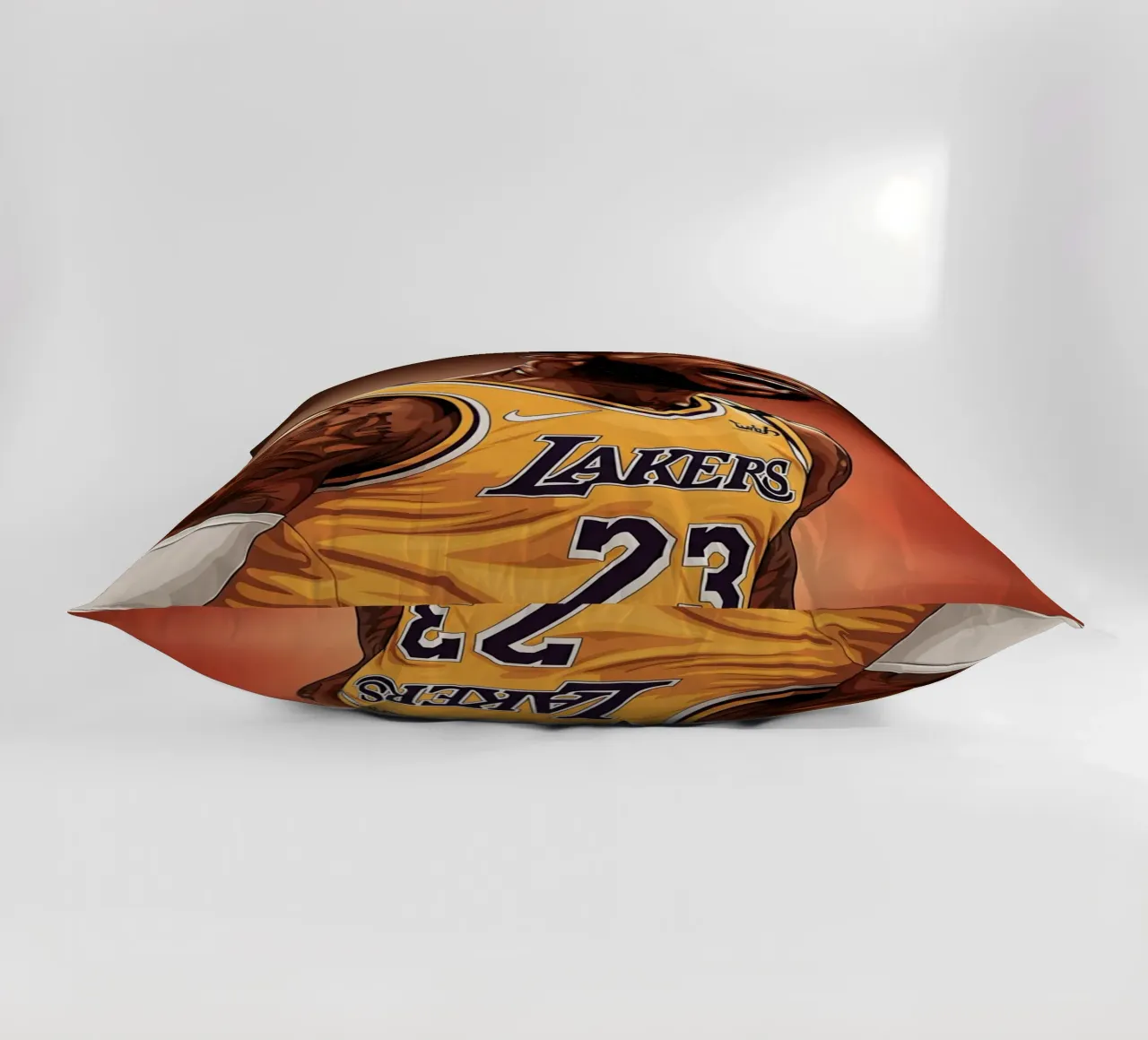 Lebron James portrait (3) cuscino da Lembayung art