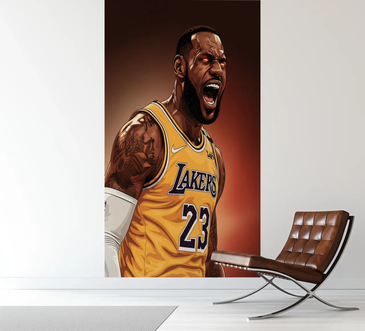 Lebron James portrait (3) photo wallpaper by Lembayung art