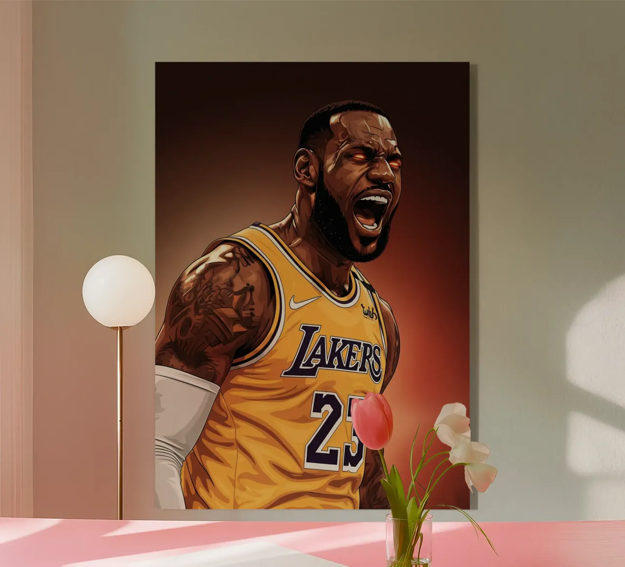 Lebron James portrait (3) plexiglass da Lembayung art