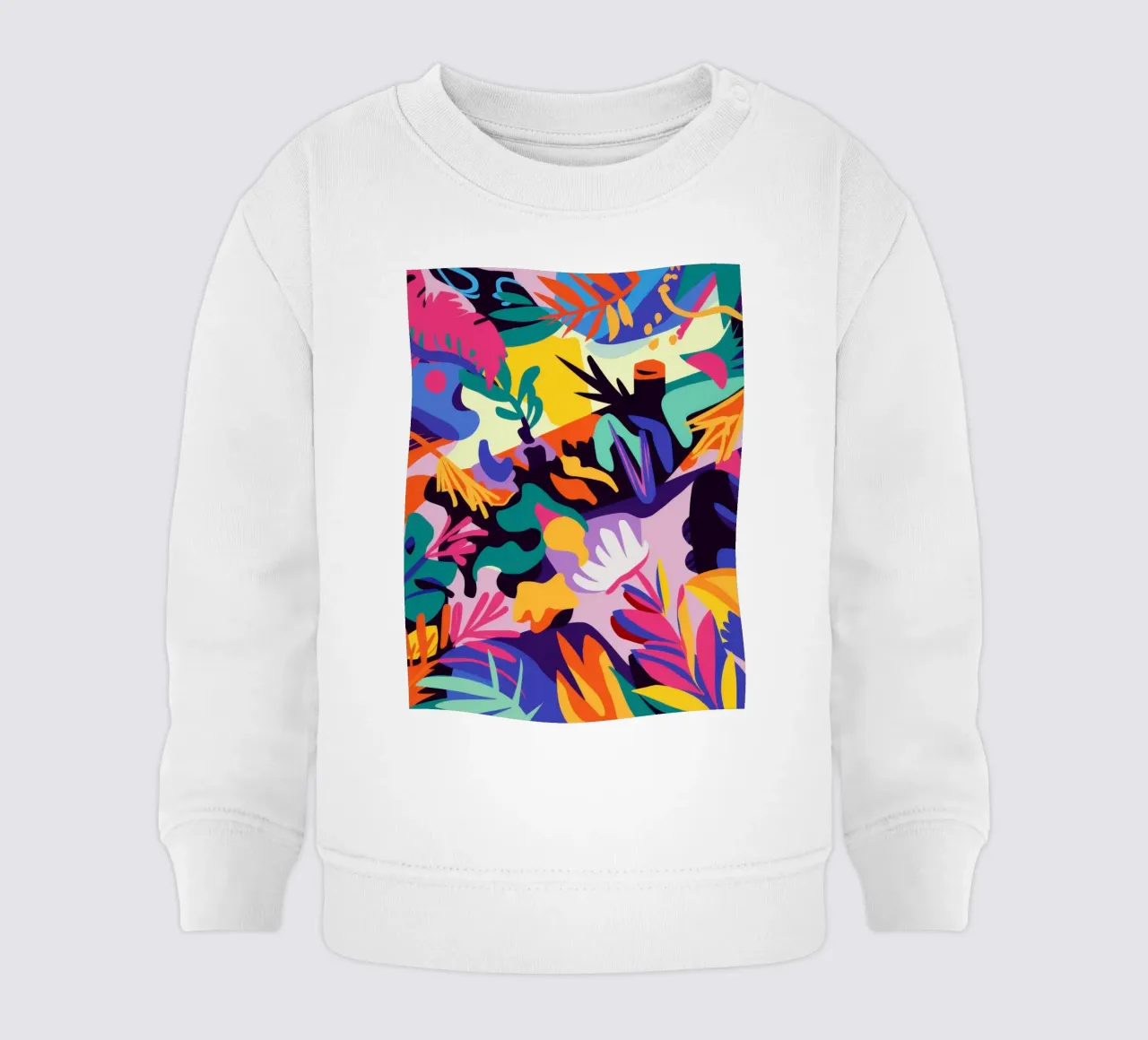 Caos di foglie cromatiche felpa neonato da Solar Paint