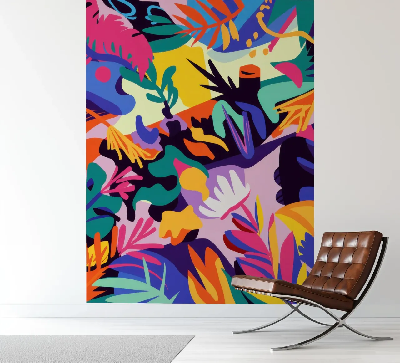 Chromatic Leaf Chaos photo wallpaper by Solar Paint
