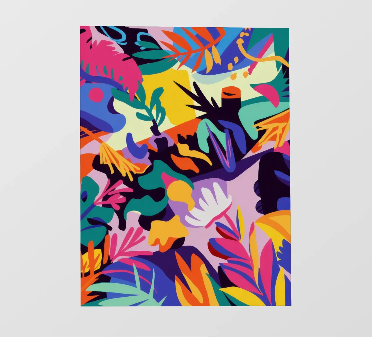 Chromatic Leaf Chaos photo wallpaper by Solar Paint