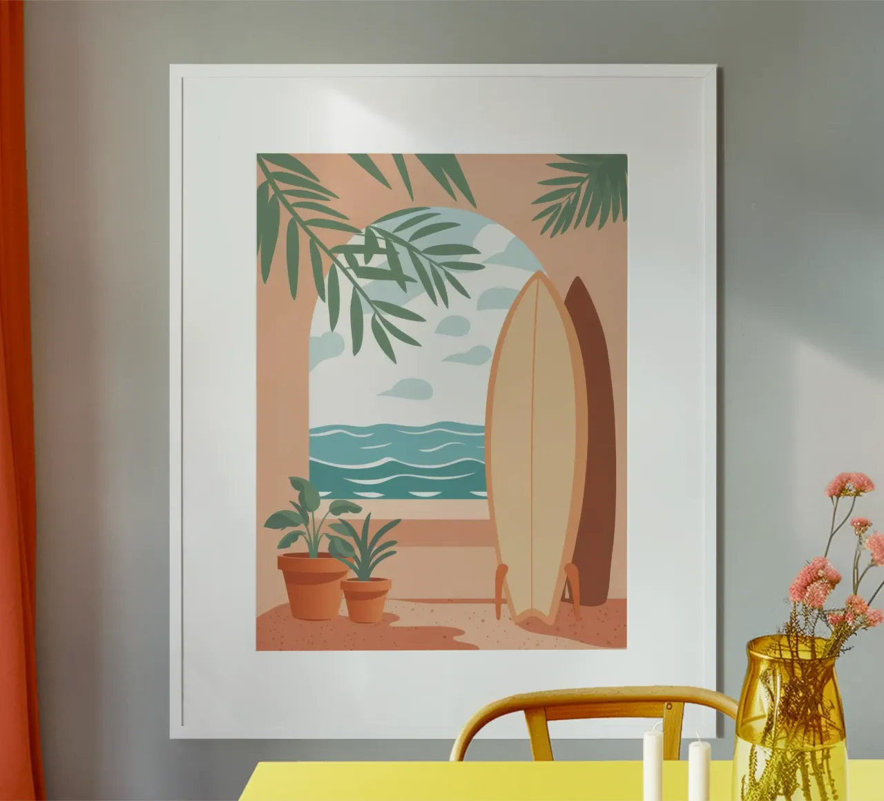Serene Surfside Repose Poster von Prism Ritual