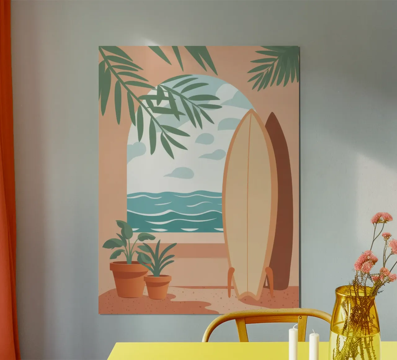 Serene Surfside Repose Poster von Prism Ritual