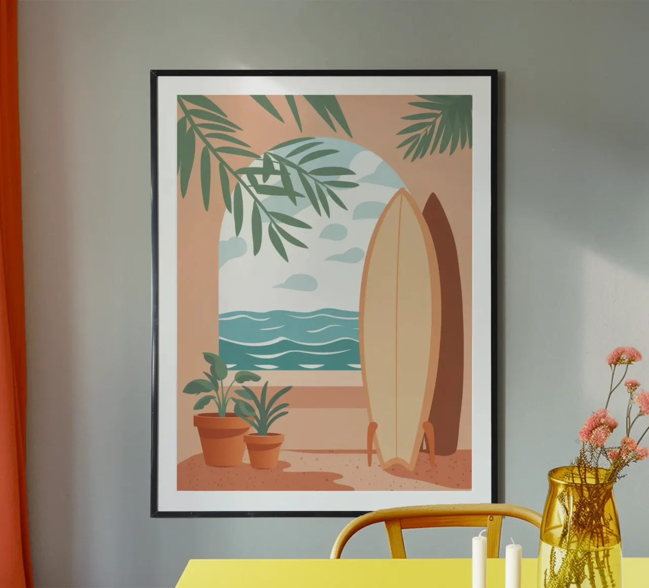 Serene Surfside Repose Poster von Prism Ritual
