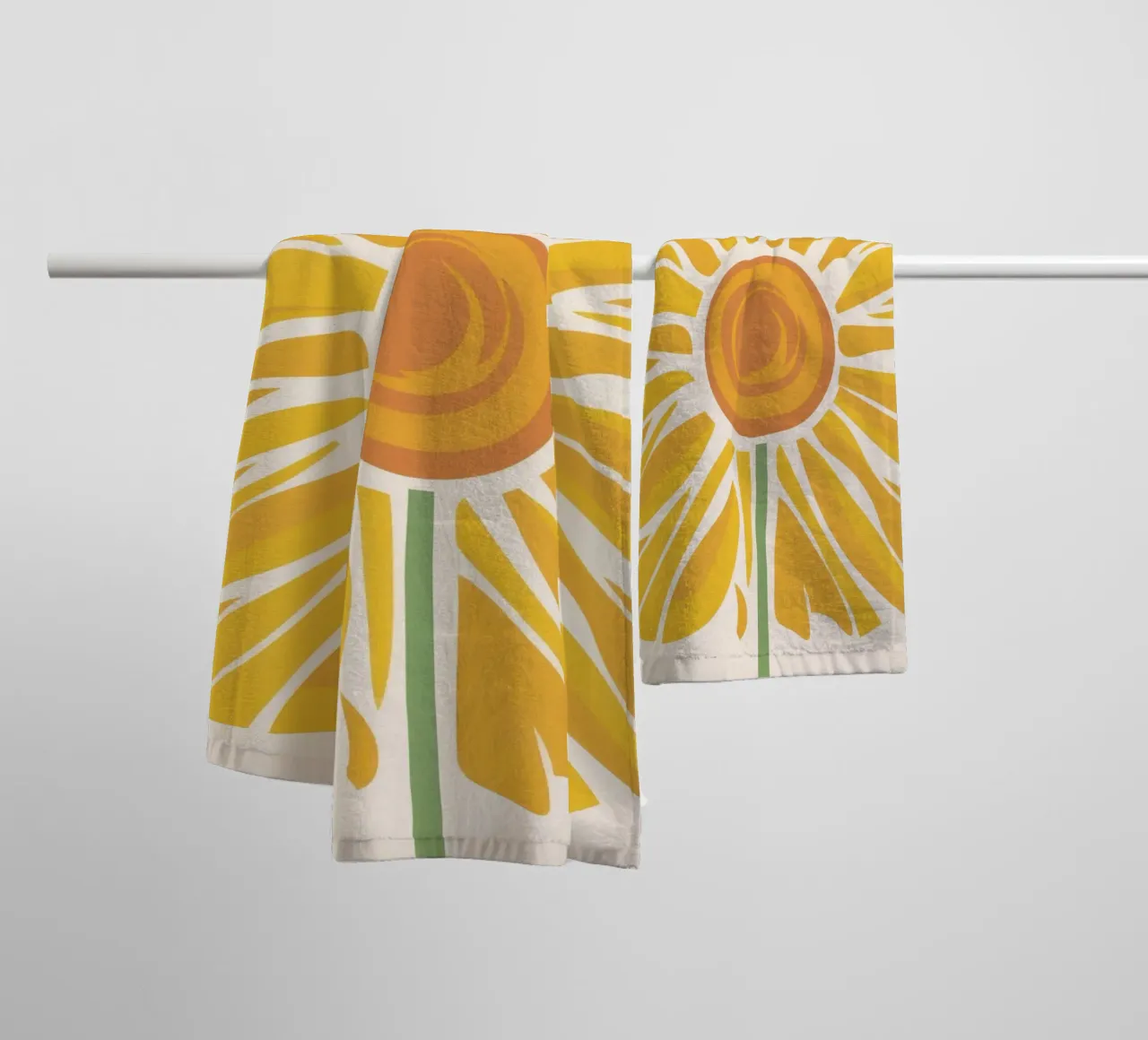 Radiosità del girasole dorato asciugamano da bagno da Bring Haven