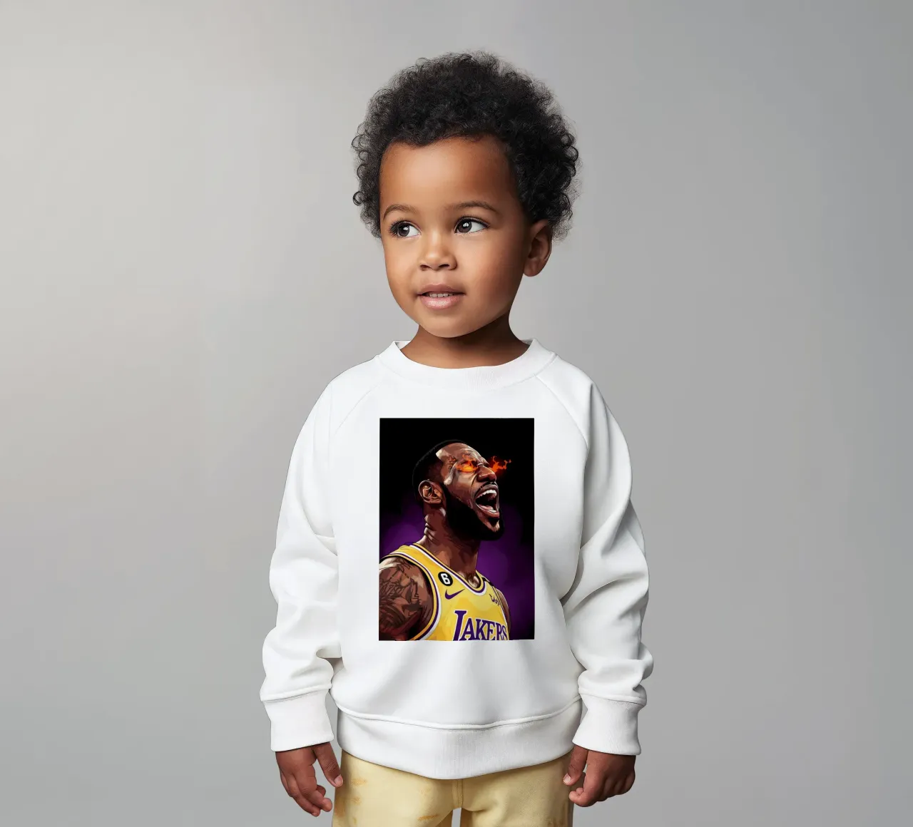 Lebron James portrait (4) felpa neonato da Lembayung art