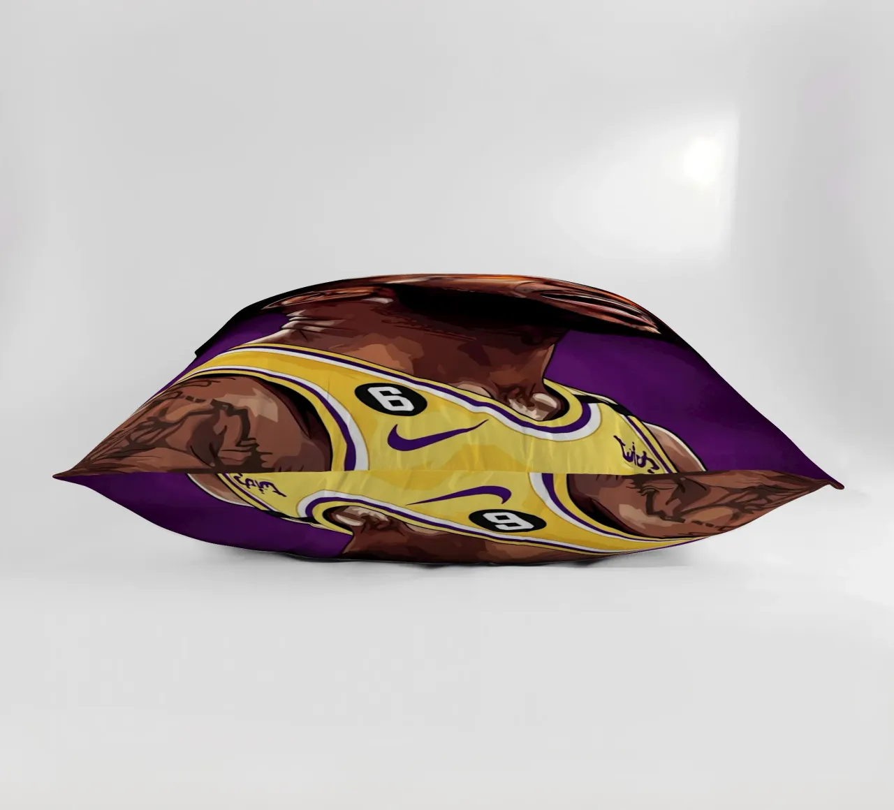 Lebron James portrait (4) cuscino da Lembayung art