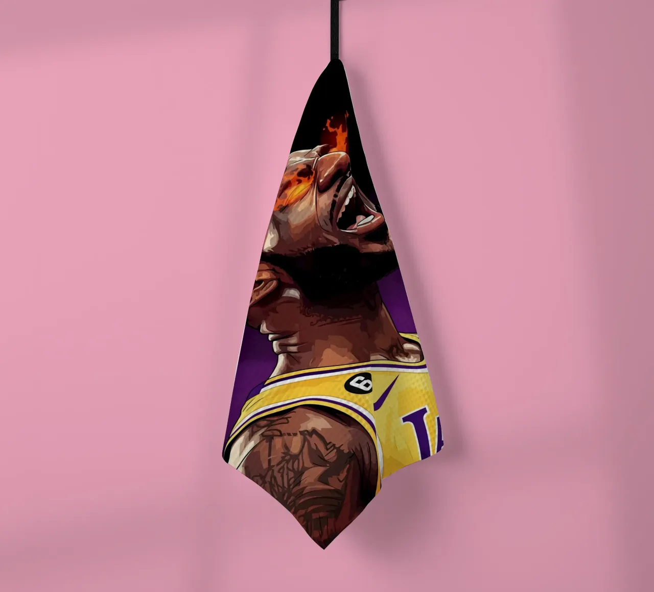 Lebron James portrait (4) canovaccio da cucina da Lembayung art