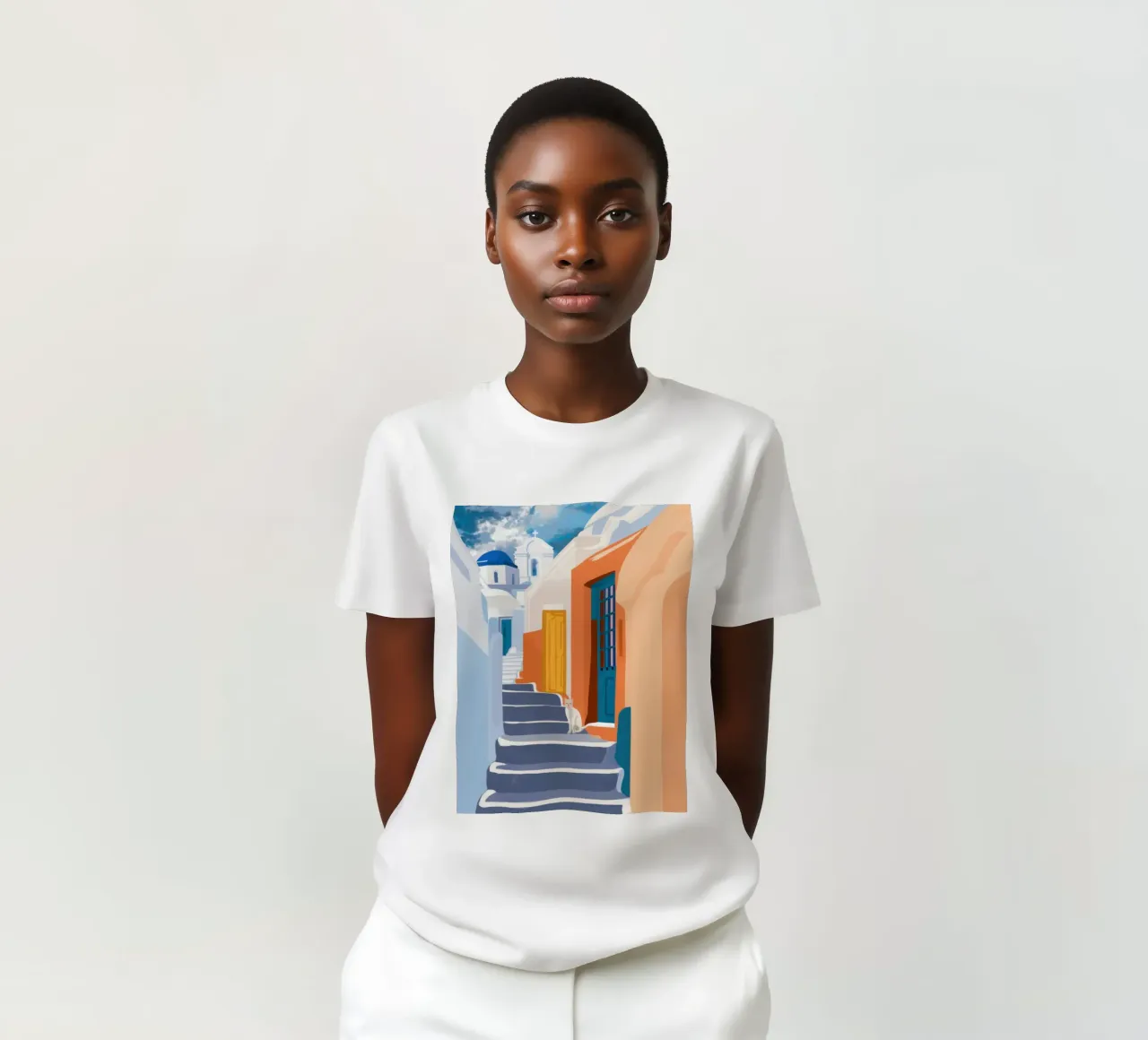 Scala verso l'azzurro t-shirt da Prism Ritual