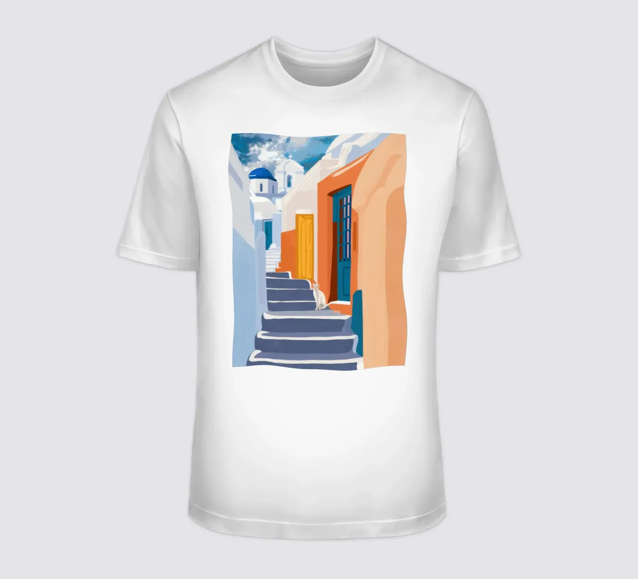 Scala verso l'azzurro t-shirt da Prism Ritual