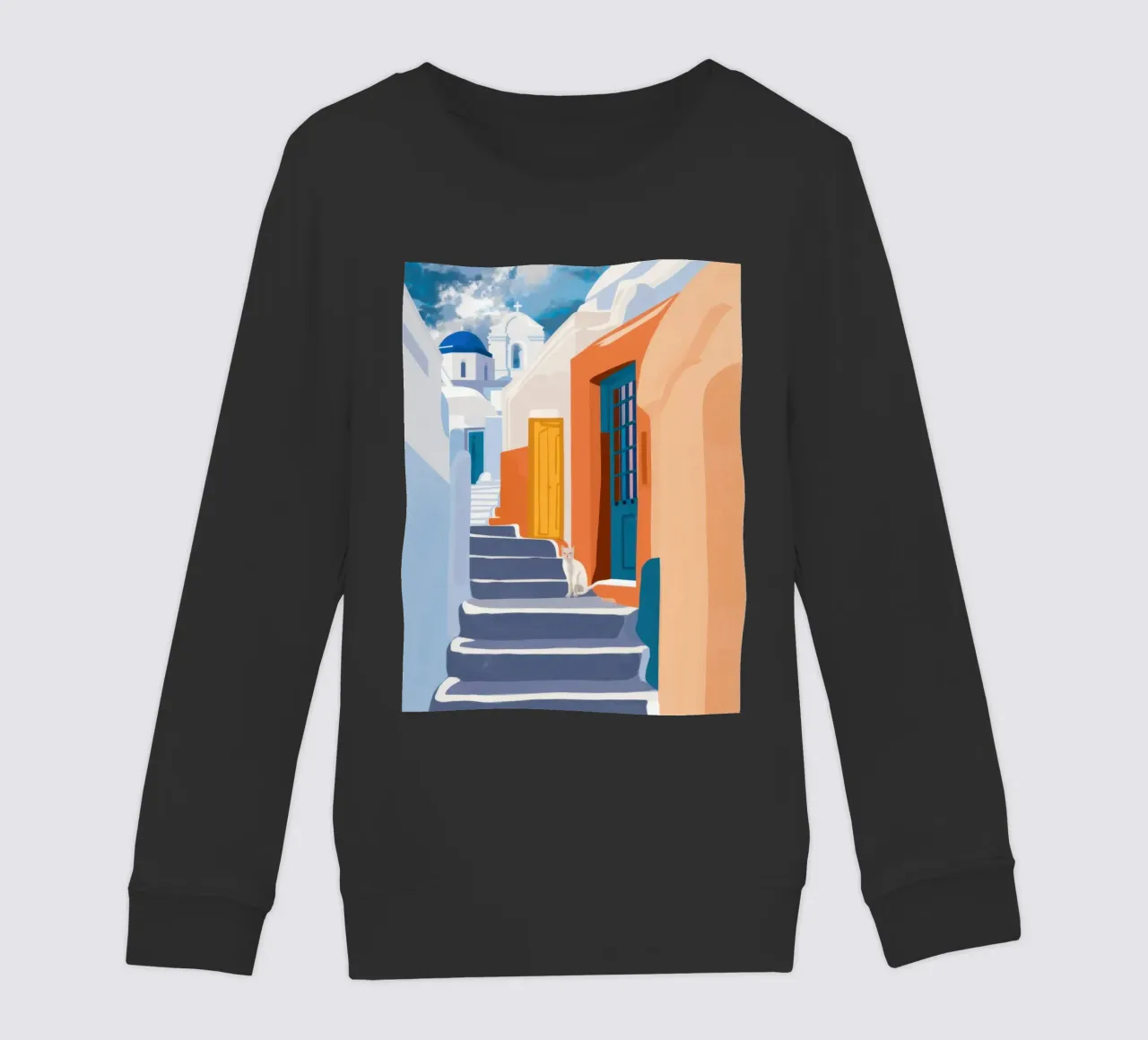 Scala verso l'azzurro felpa bambino da Prism Ritual