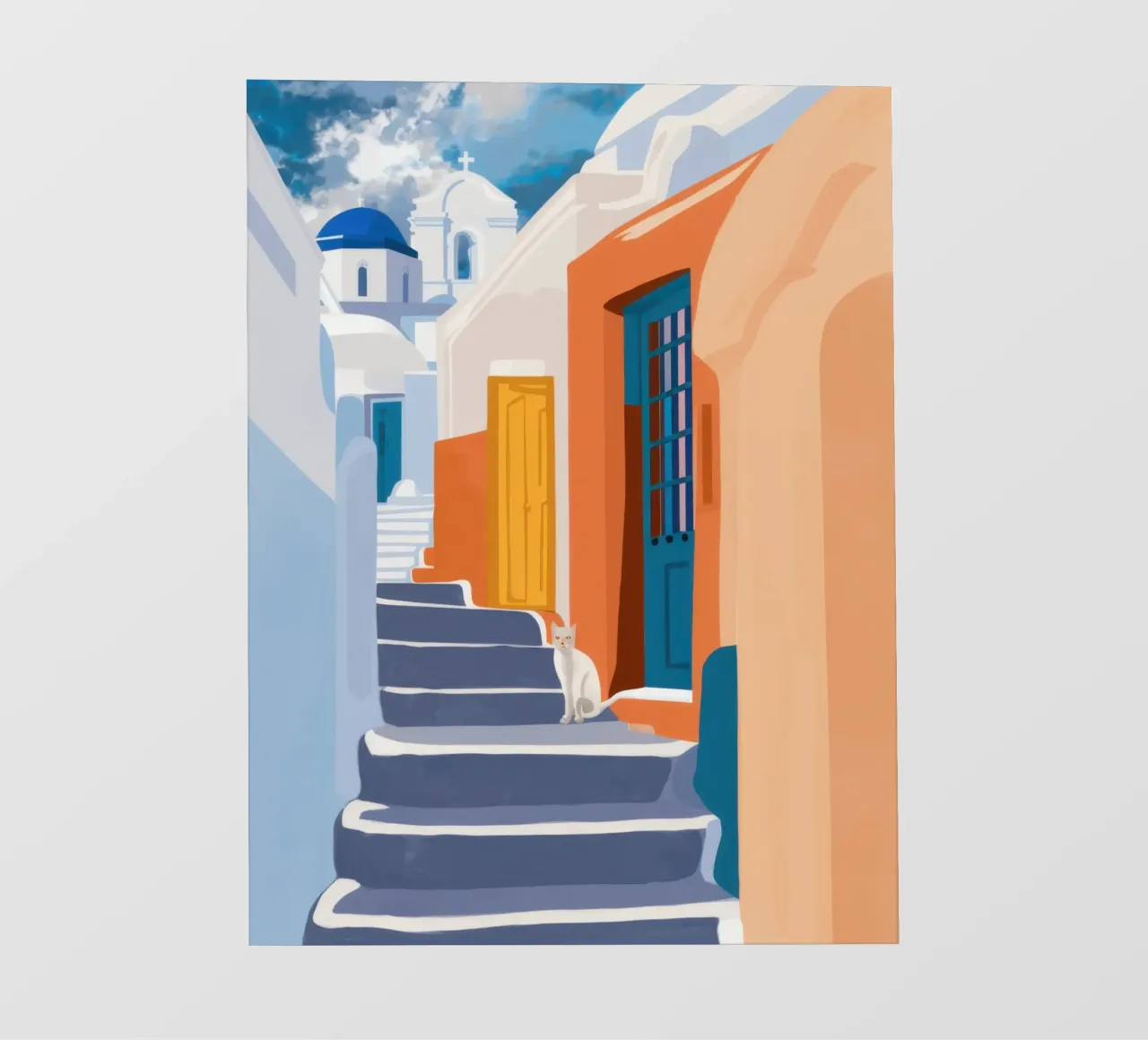 Scala verso l'azzurro telo in pvc da Prism Ritual