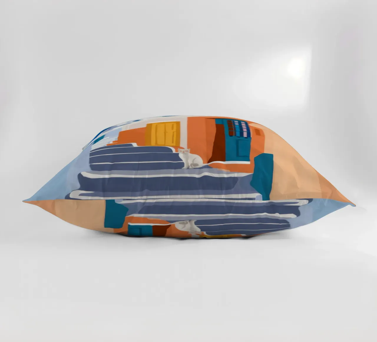 Scala verso l'azzurro cuscino da Prism Ritual