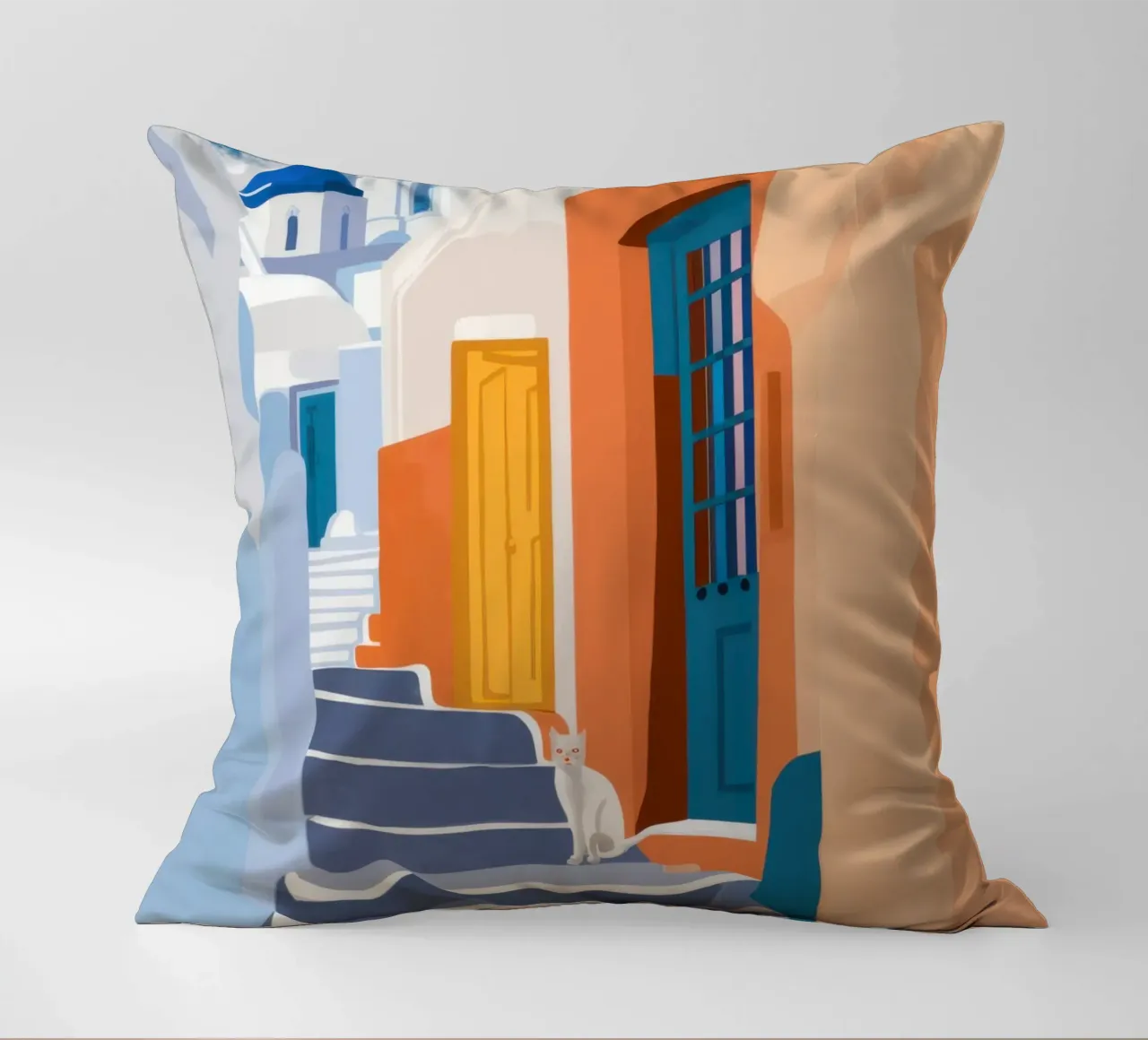 Scala verso l'azzurro cuscino da Prism Ritual