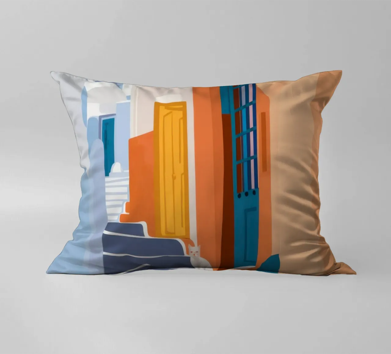 Scala verso l'azzurro cuscino da Prism Ritual