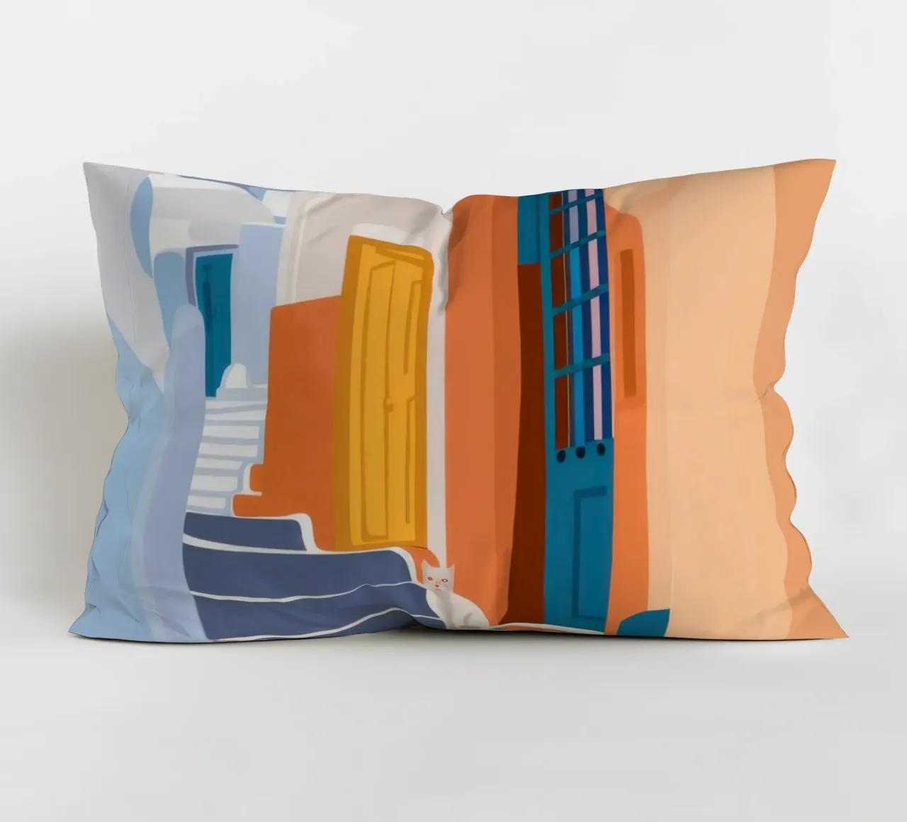 Scala verso l'azzurro cuscino da Prism Ritual