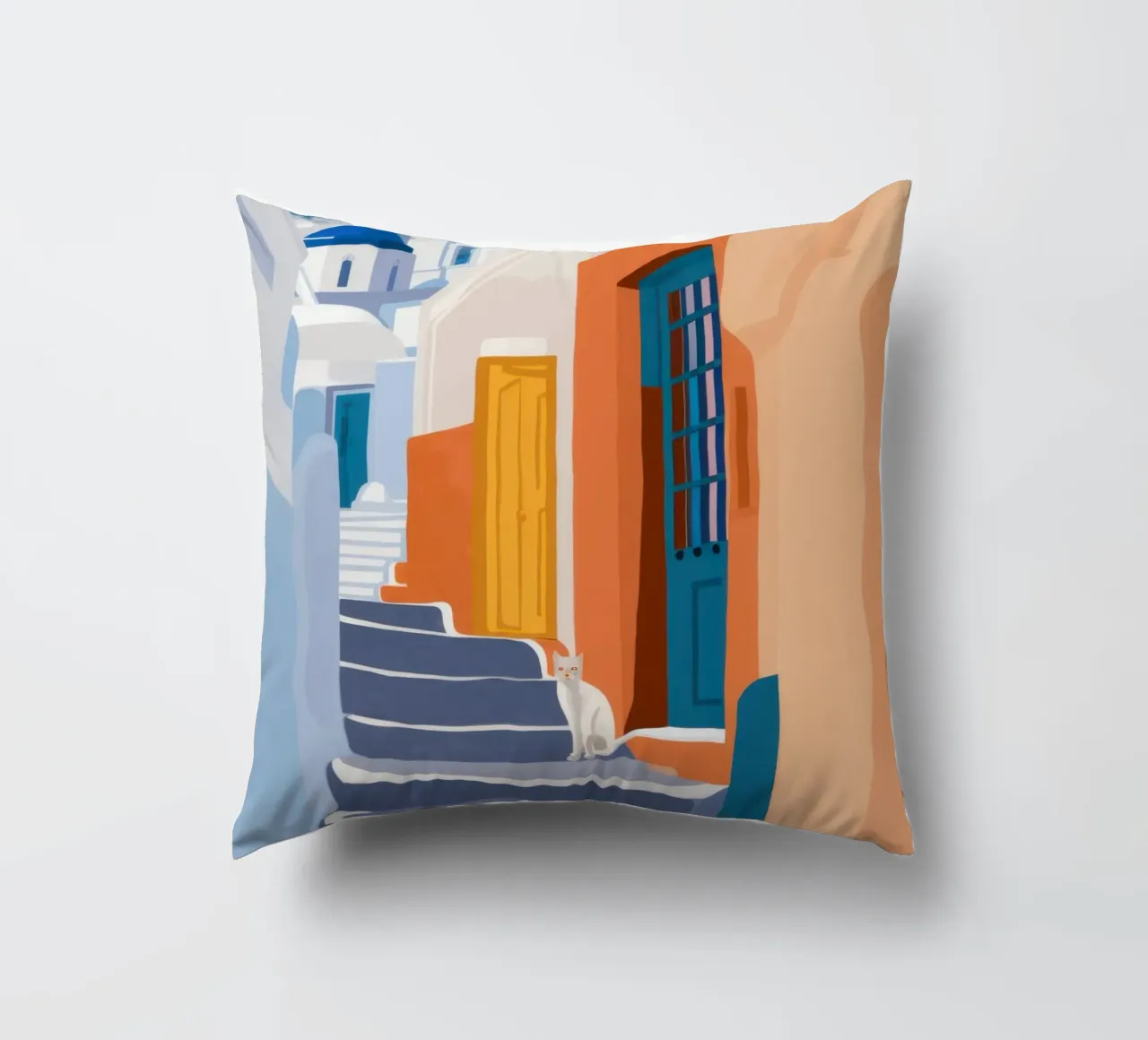 Scala verso l'azzurro cuscino da Prism Ritual