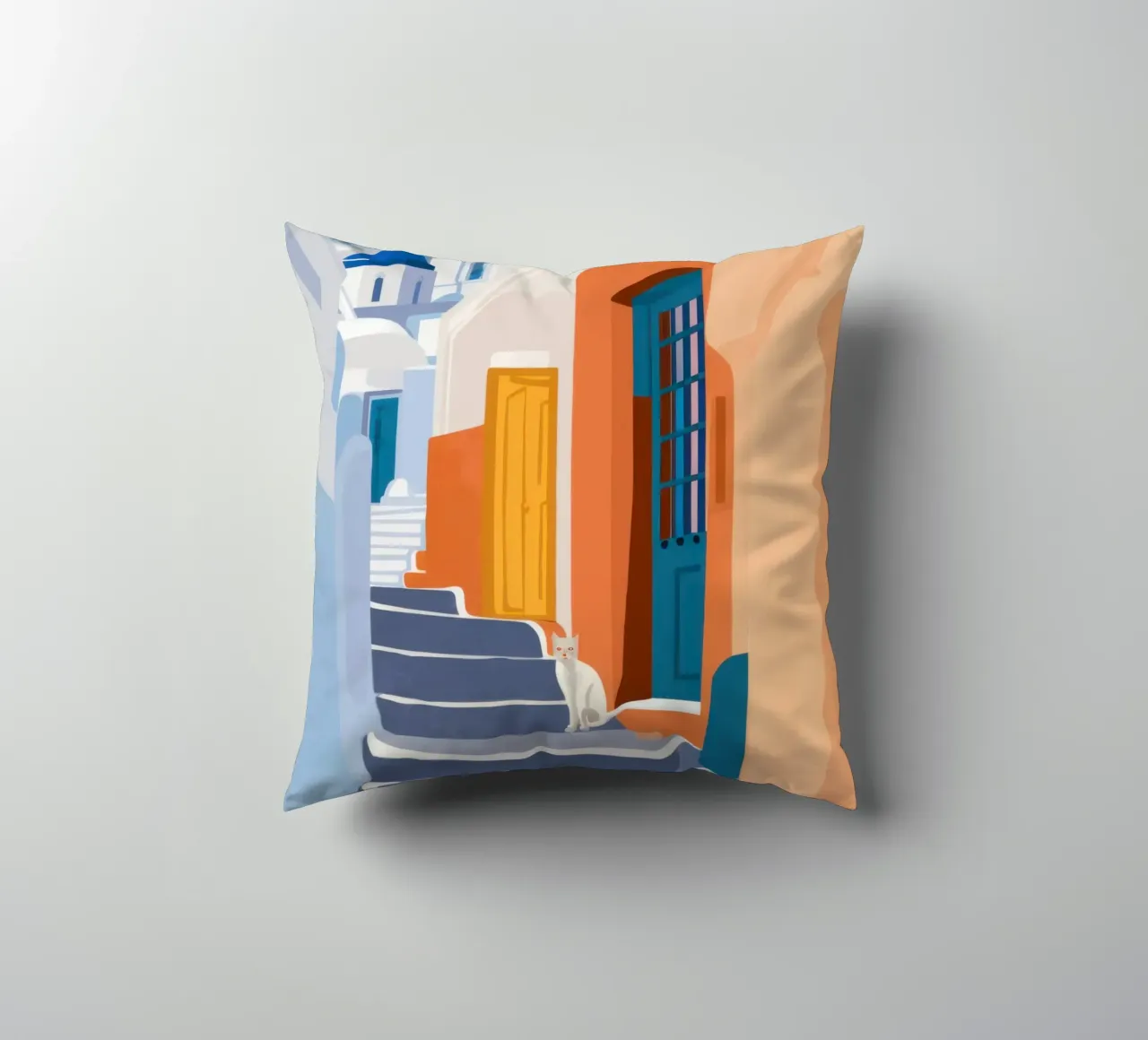 Scala verso l'azzurro cuscino da Prism Ritual