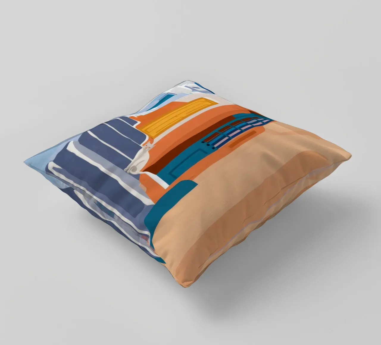 Scala verso l'azzurro cuscino da Prism Ritual