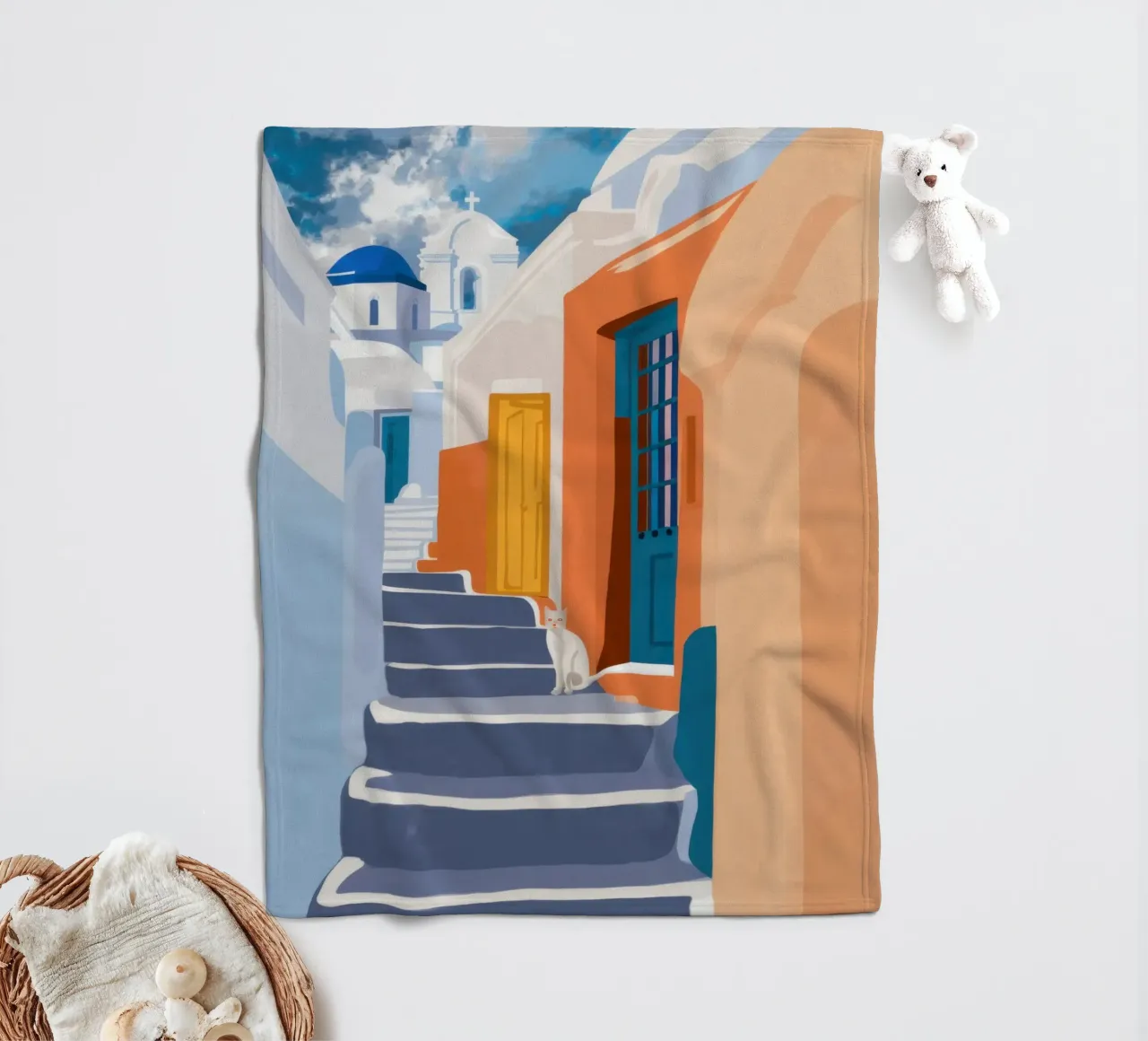 Scala verso l'azzurro coperta in pile da Prism Ritual