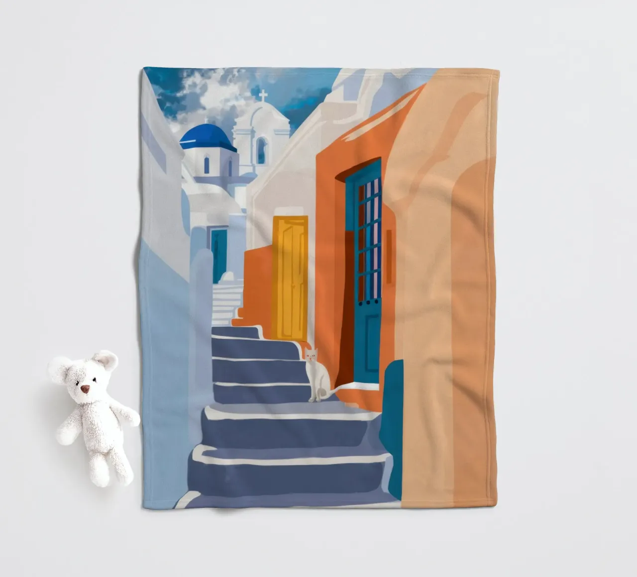 Scala verso l'azzurro coperta in pile da Prism Ritual