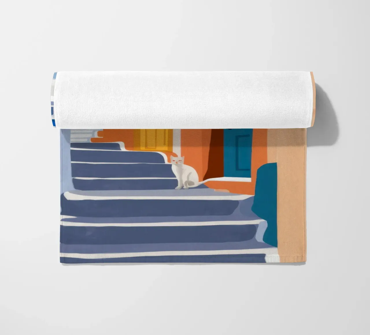 Scala verso l'azzurro telo mare da Prism Ritual