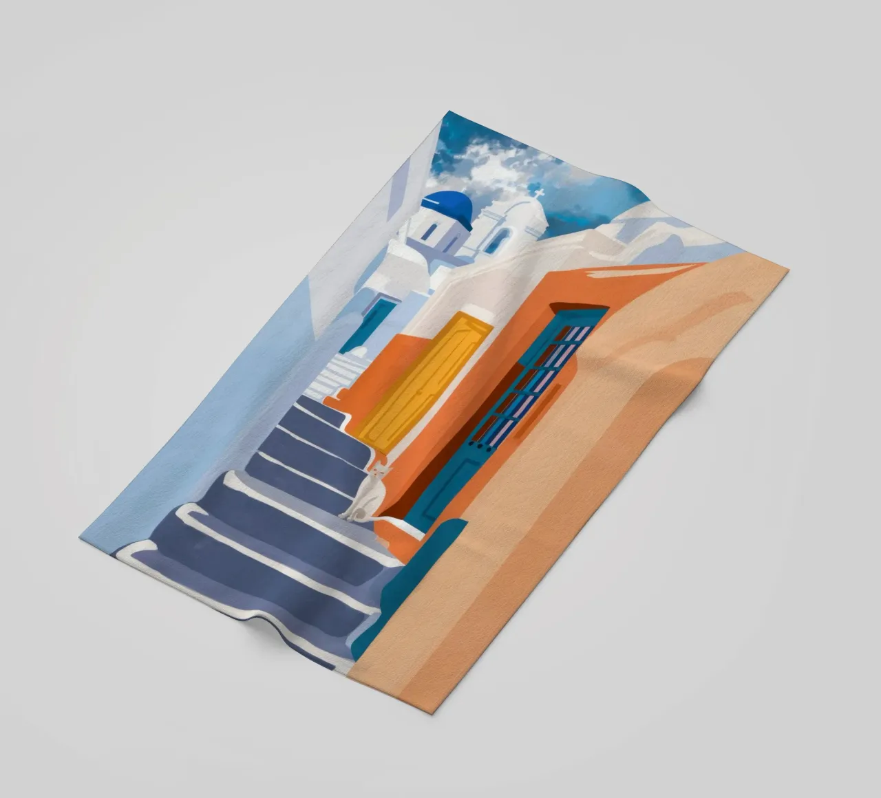 Scala verso l'azzurro telo mare da Prism Ritual