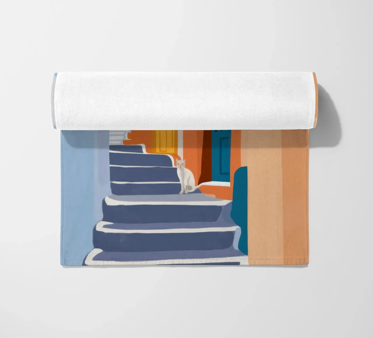 Scala verso l'azzurro telo mare da Prism Ritual