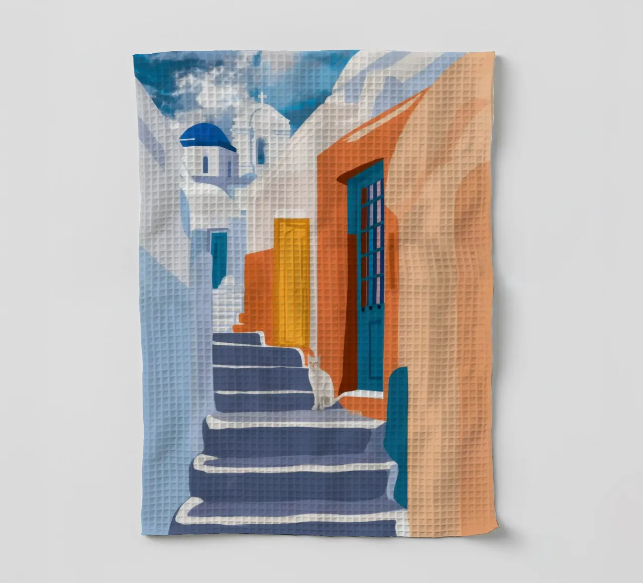 Scala verso l'azzurro canovaccio da cucina da Prism Ritual