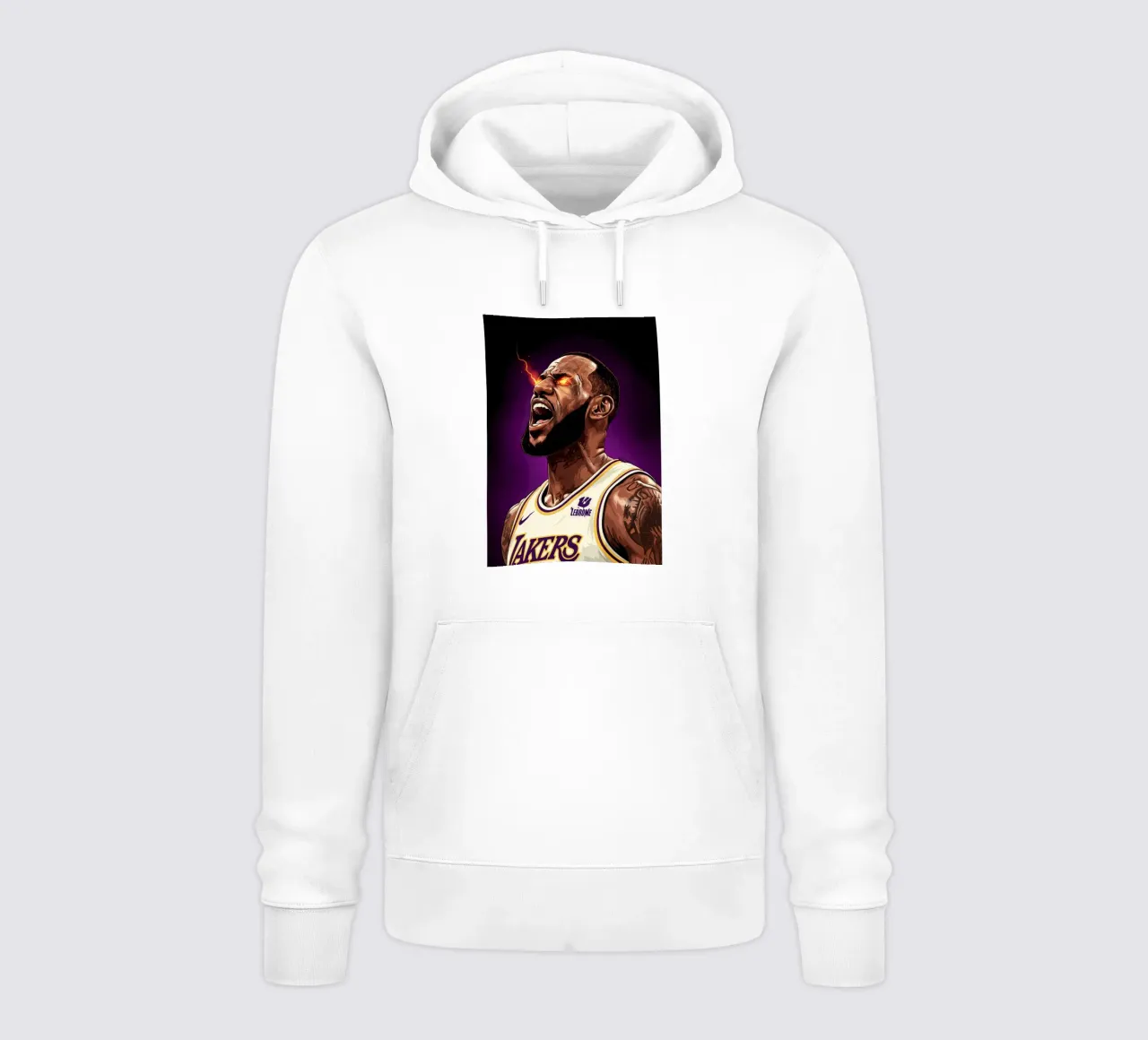 Lebron James portrait (5) felpa con cappuccio da Lembayung art