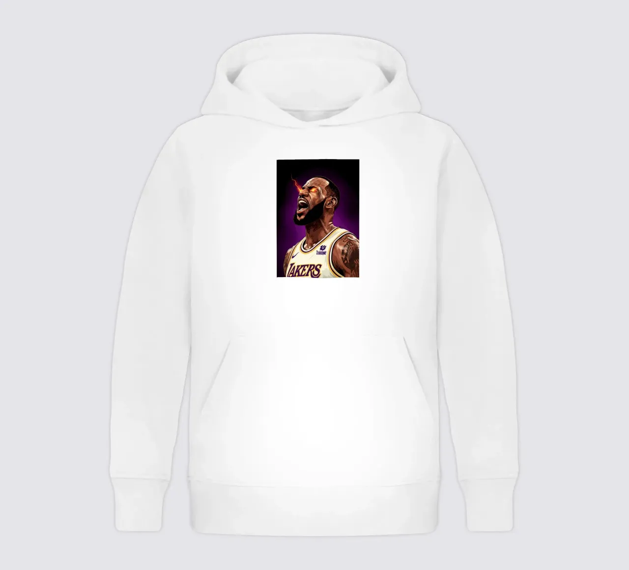 Lebron James portrait (5) felpa bambino con cappuccio da Lembayung art